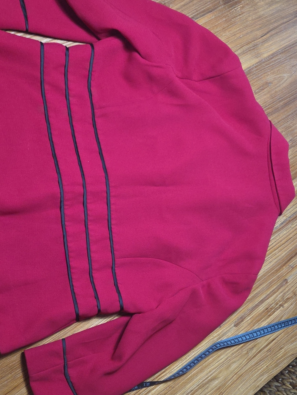 Studio Works Raspberry Blazer with Black Trim - Picture 2 of 2
